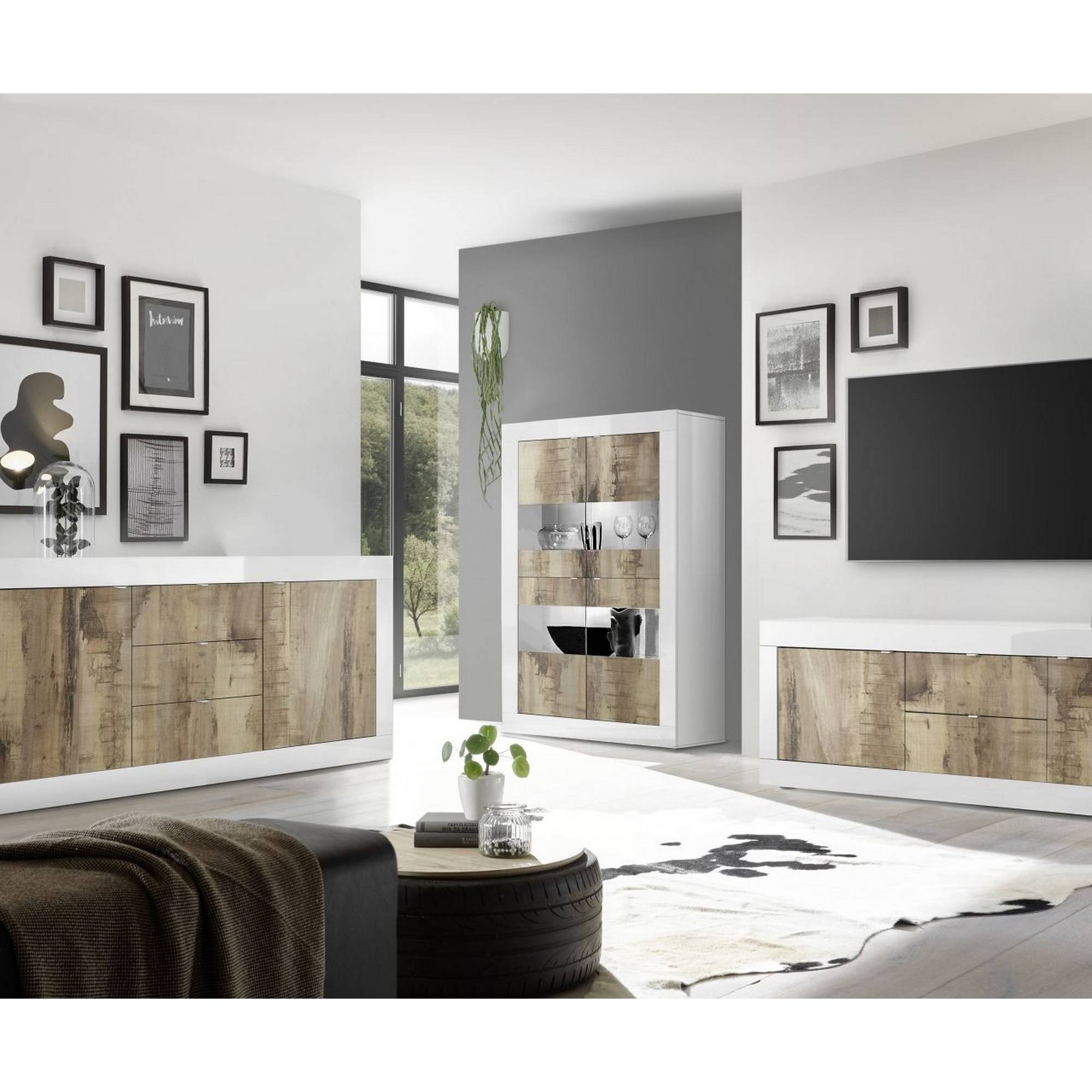 Sidobord LC Spa Basic 210x43 cm Vit