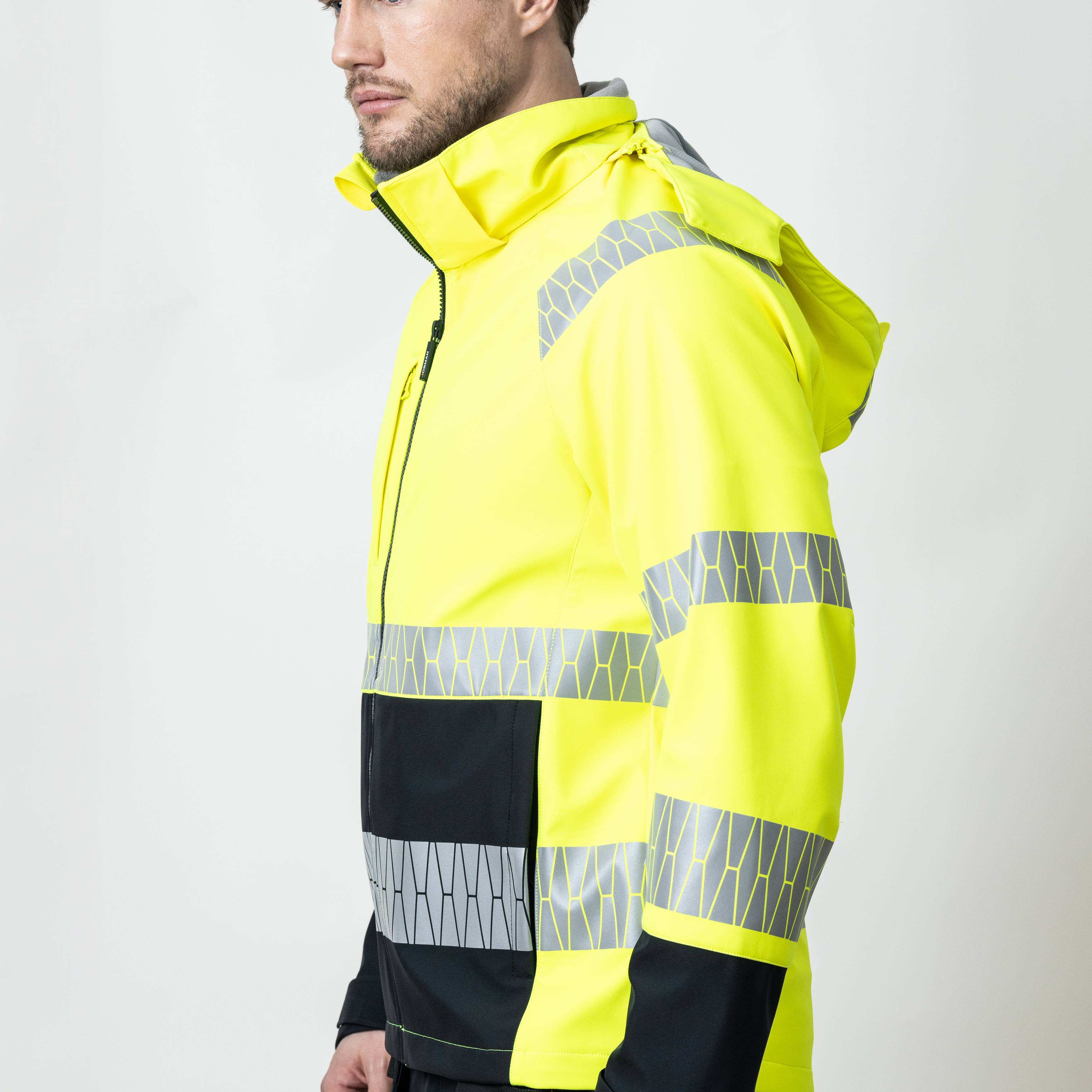 Softshelljacka Varsel Gul/Svart S S