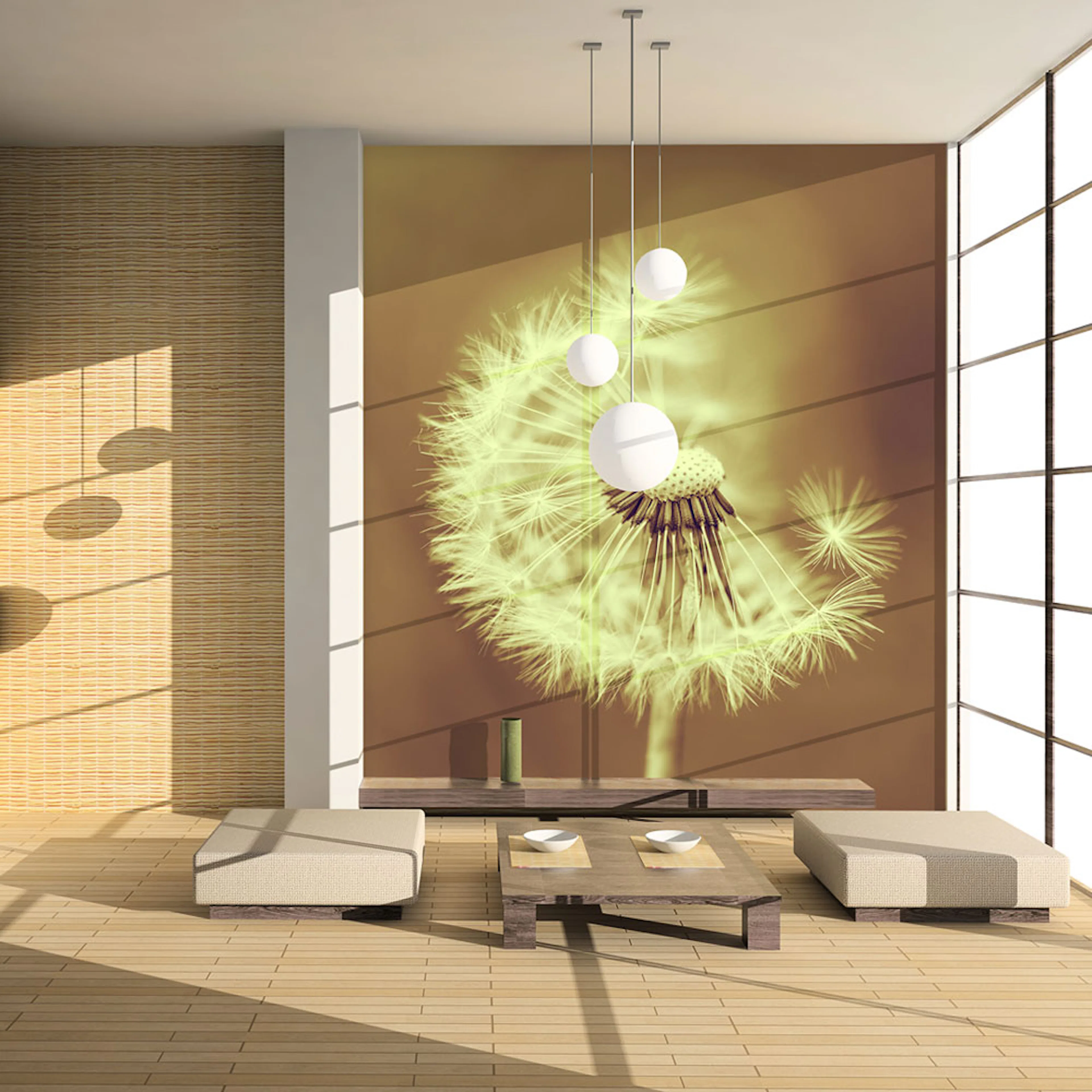 Fototapet Arkiio Maskros Sepia LFTNT1297