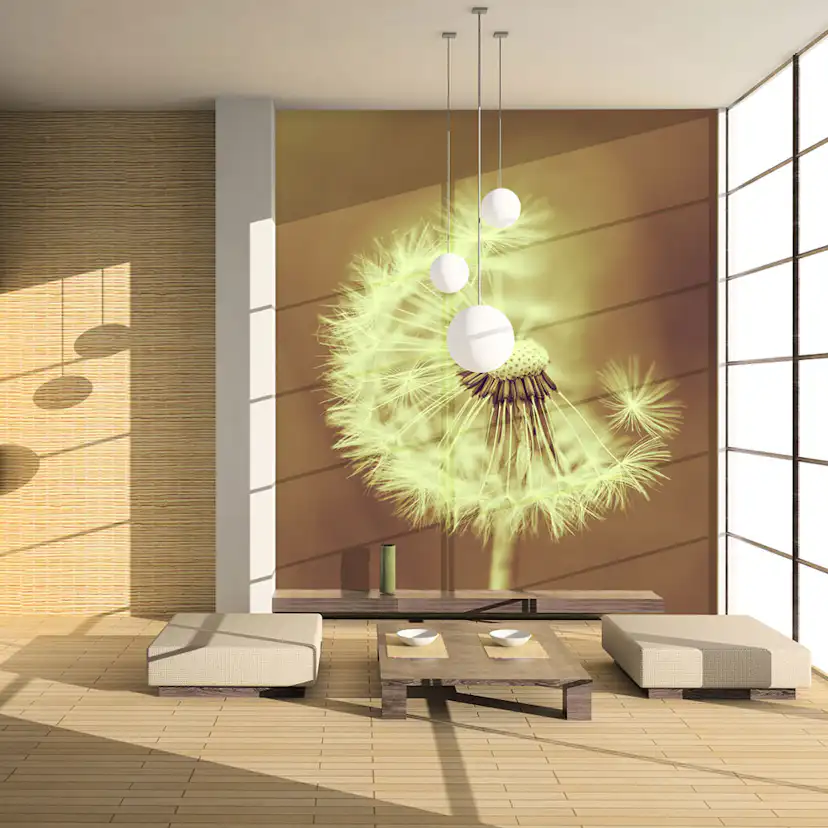 Fototapet Arkiio Maskros Sepia LFTNT1297