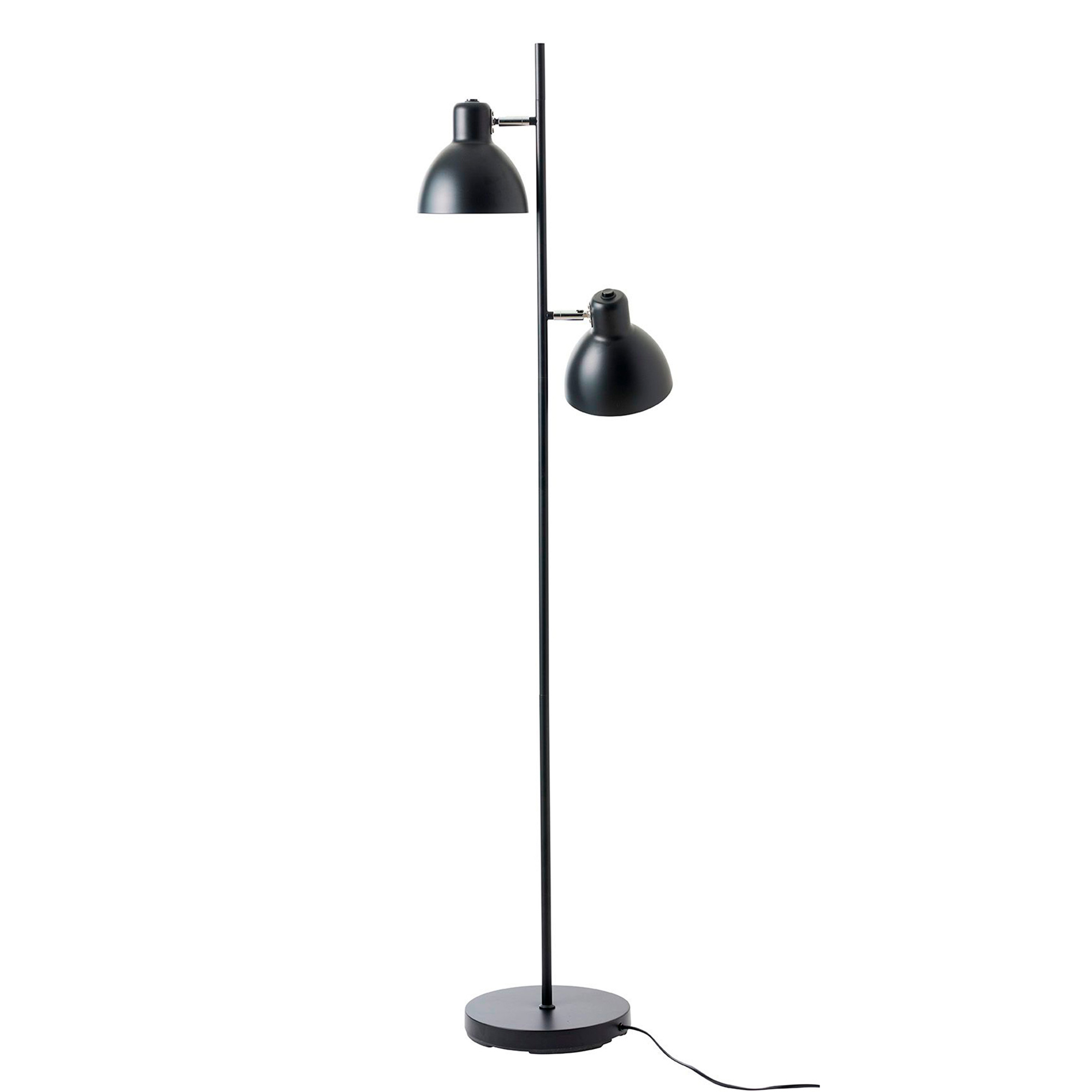 Golvlampa Dyberg Larsen Skagen 2 Lampor Svart/Krom