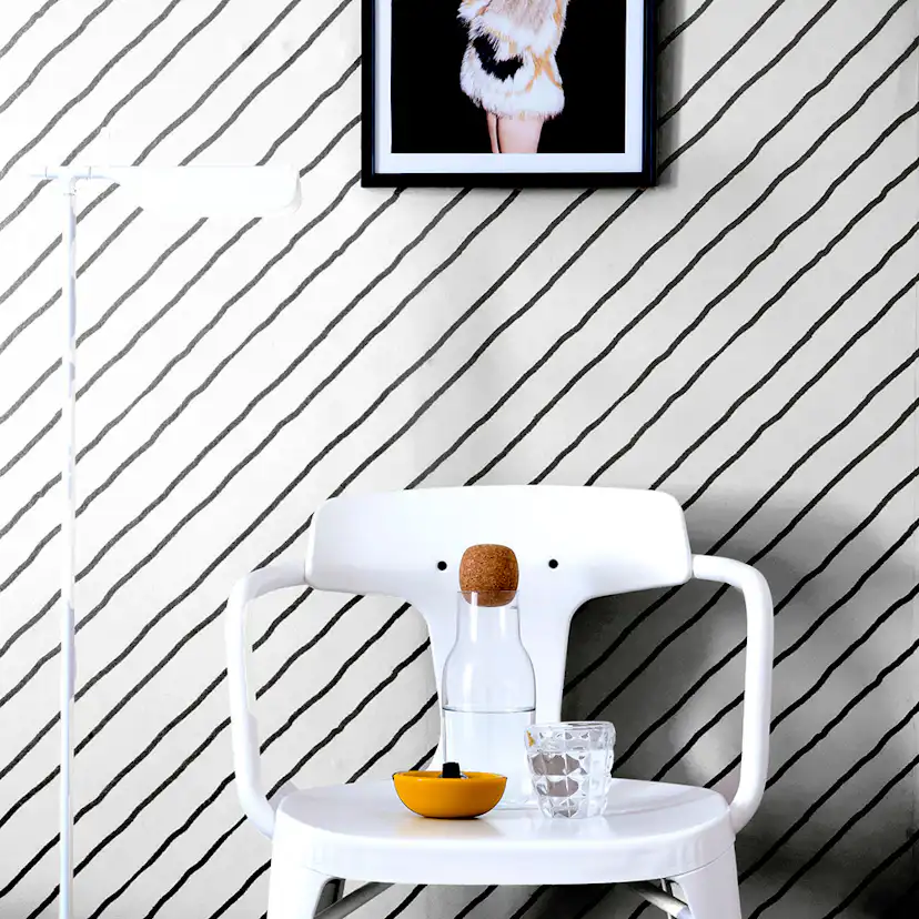Tapet Mimou Diagonal Black
