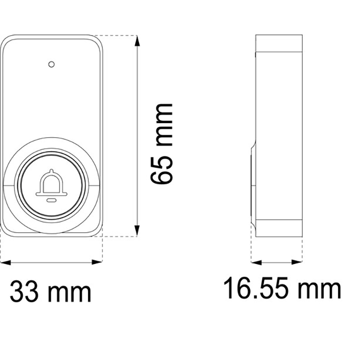 Trådlös Tryckknapp Habo Nordic