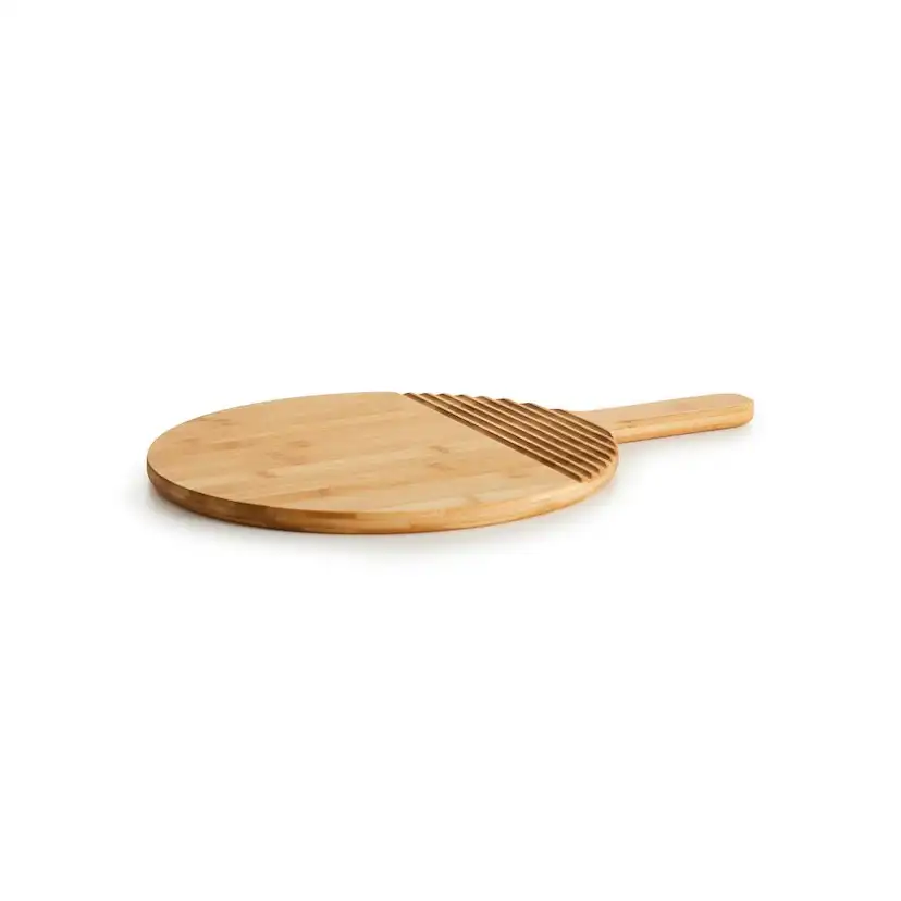 Skärbräda Sagaform Nature Rund Bambu med Handtag