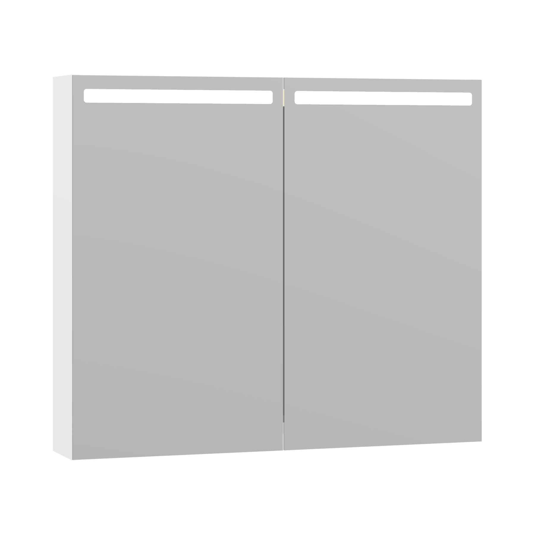 Spegelskåp Top, 2 lu. 70,4*80 cm Vit Matt