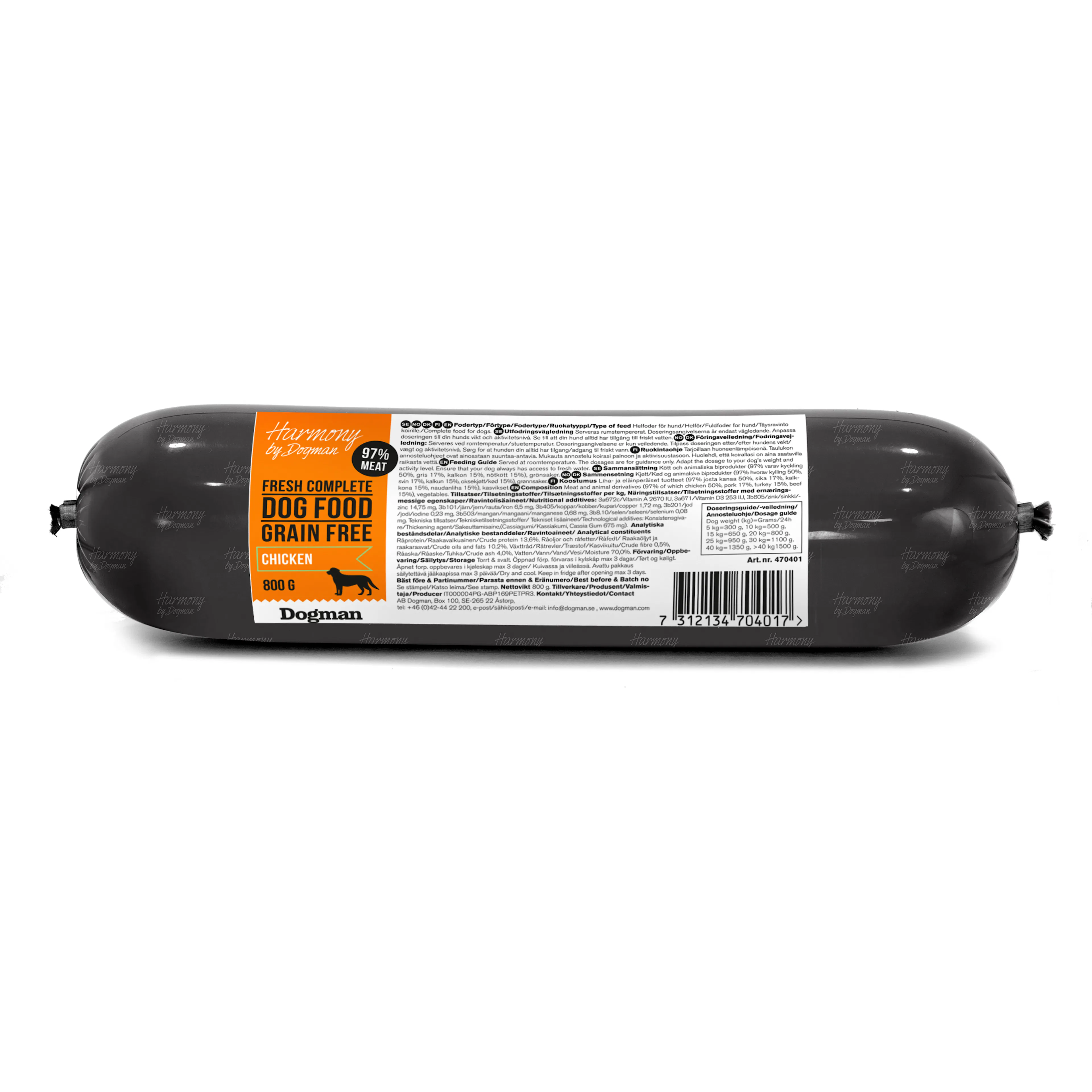 Hundfoder Harmony Kyckling 800 g
