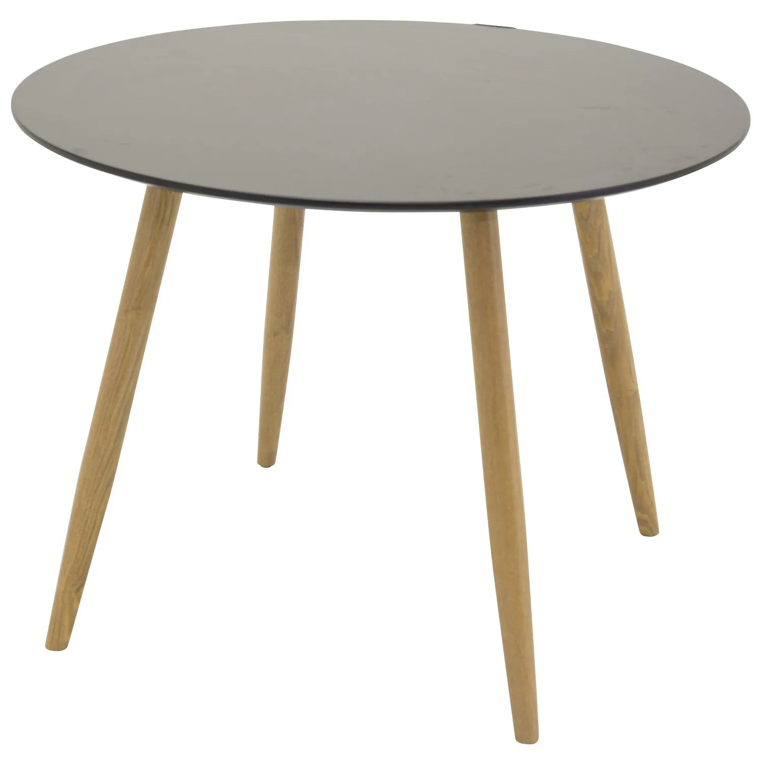 Plaza Runt Matbord - Ek-Look / Svart - ø100*H75 Svart