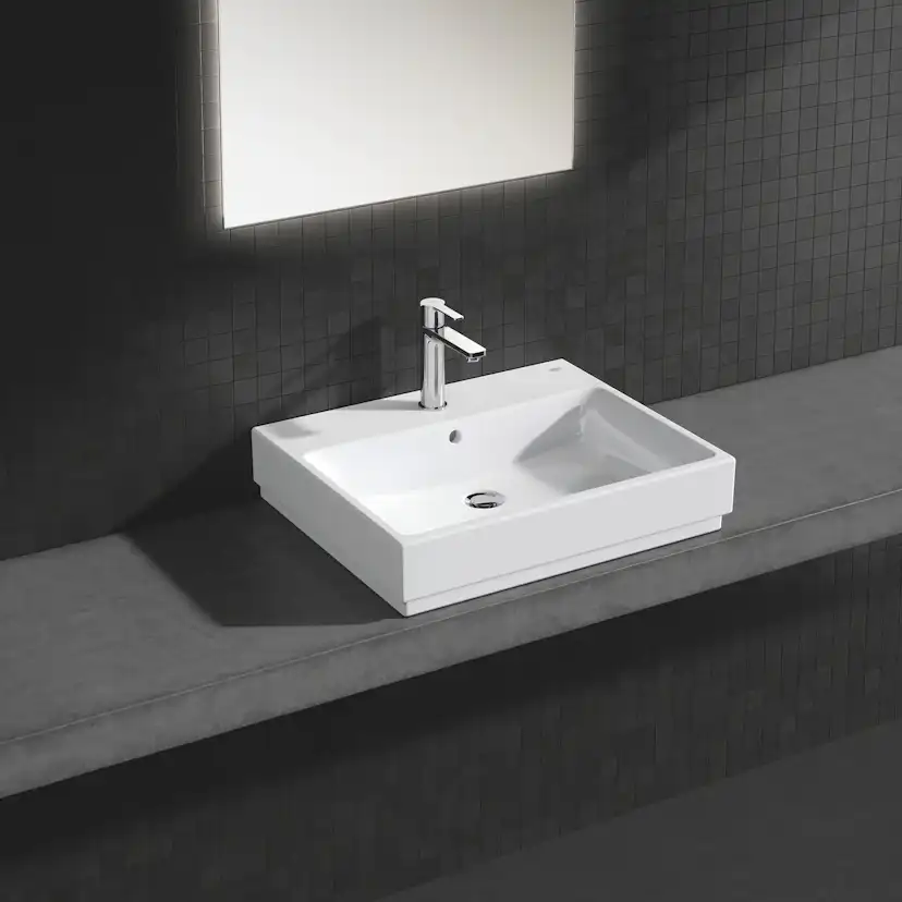 Tvättställ Grohe Cube Ceramic 39477 60 cm Bänktvättställ