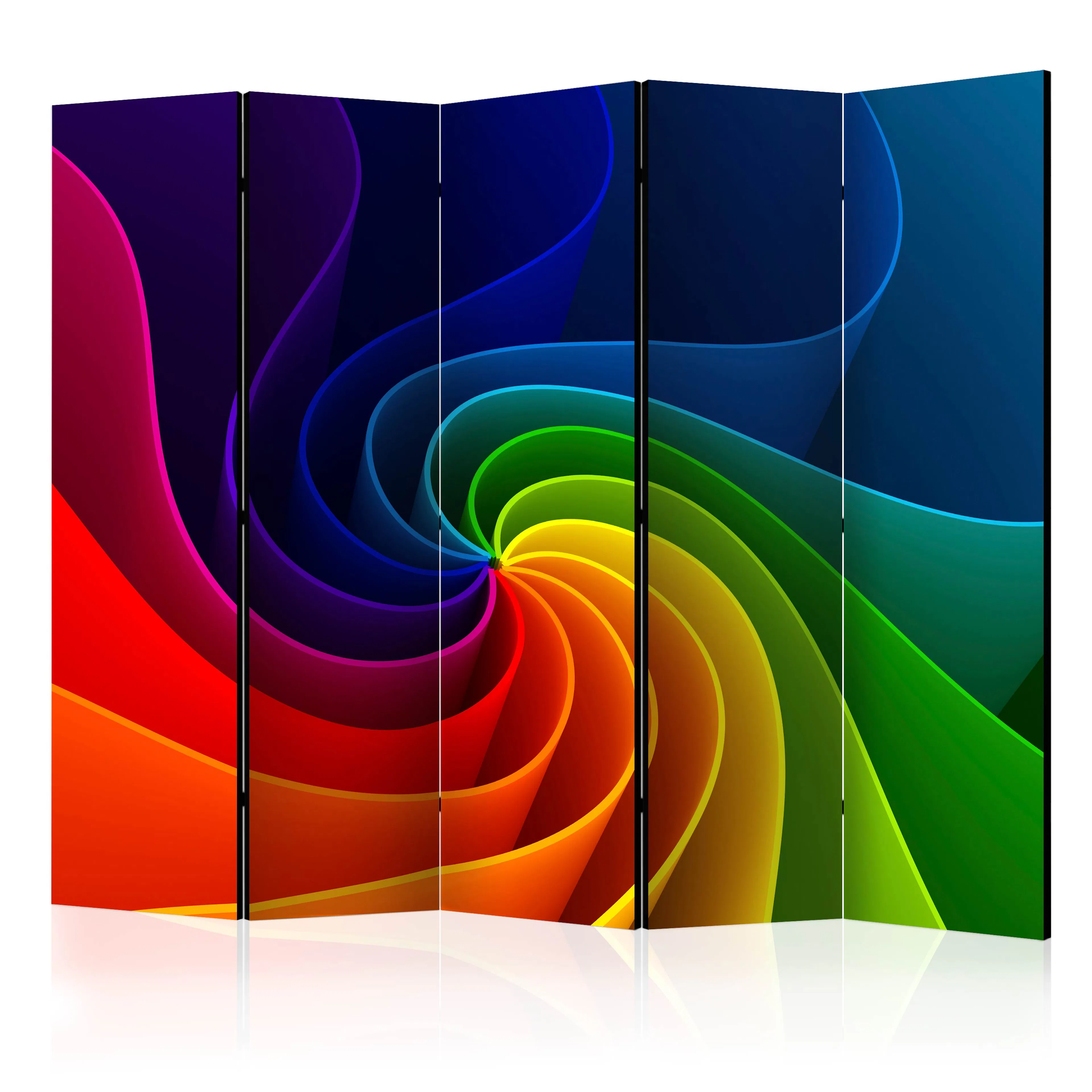 Rumsavdelare Skärmvägg Arkiio Colorful Pinwheel II 225x172 cm
