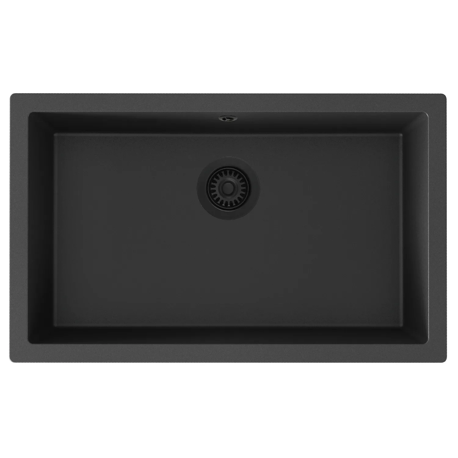 Diskho Lavabo Jupiter 800, svart m/svart PU avlopp