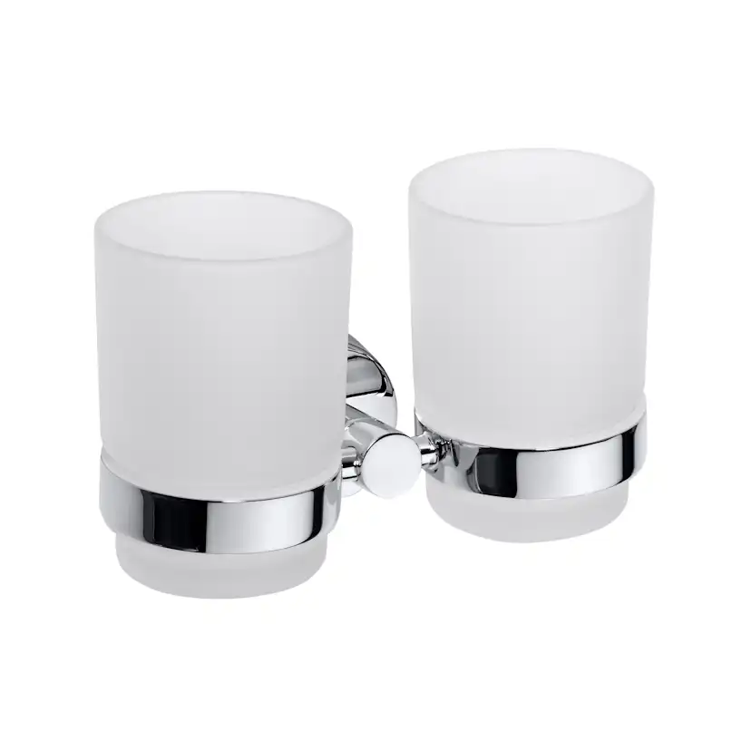 Tandborstglas Bemeta Omega Krom/Glas Dubbel