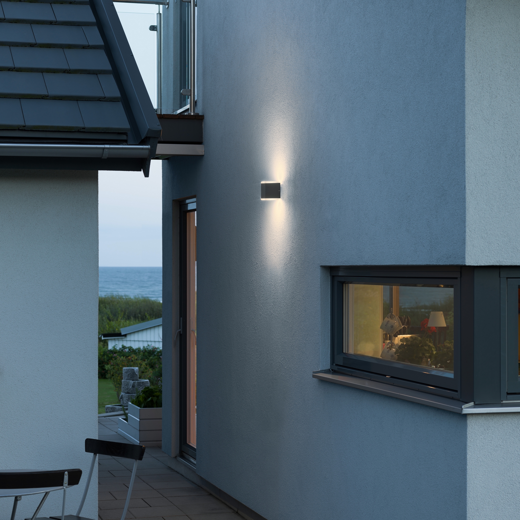 Vägglykta Gnosjö Konstsmide Monza Kub High Power LED