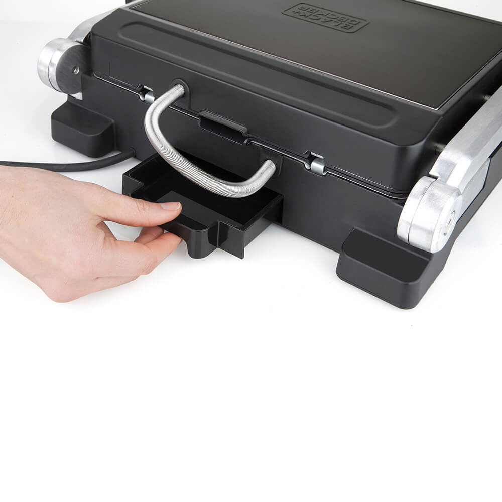 Bordsgrill BLACK+DECKER Temp Control Extra Plattor 2000W Borstat stål