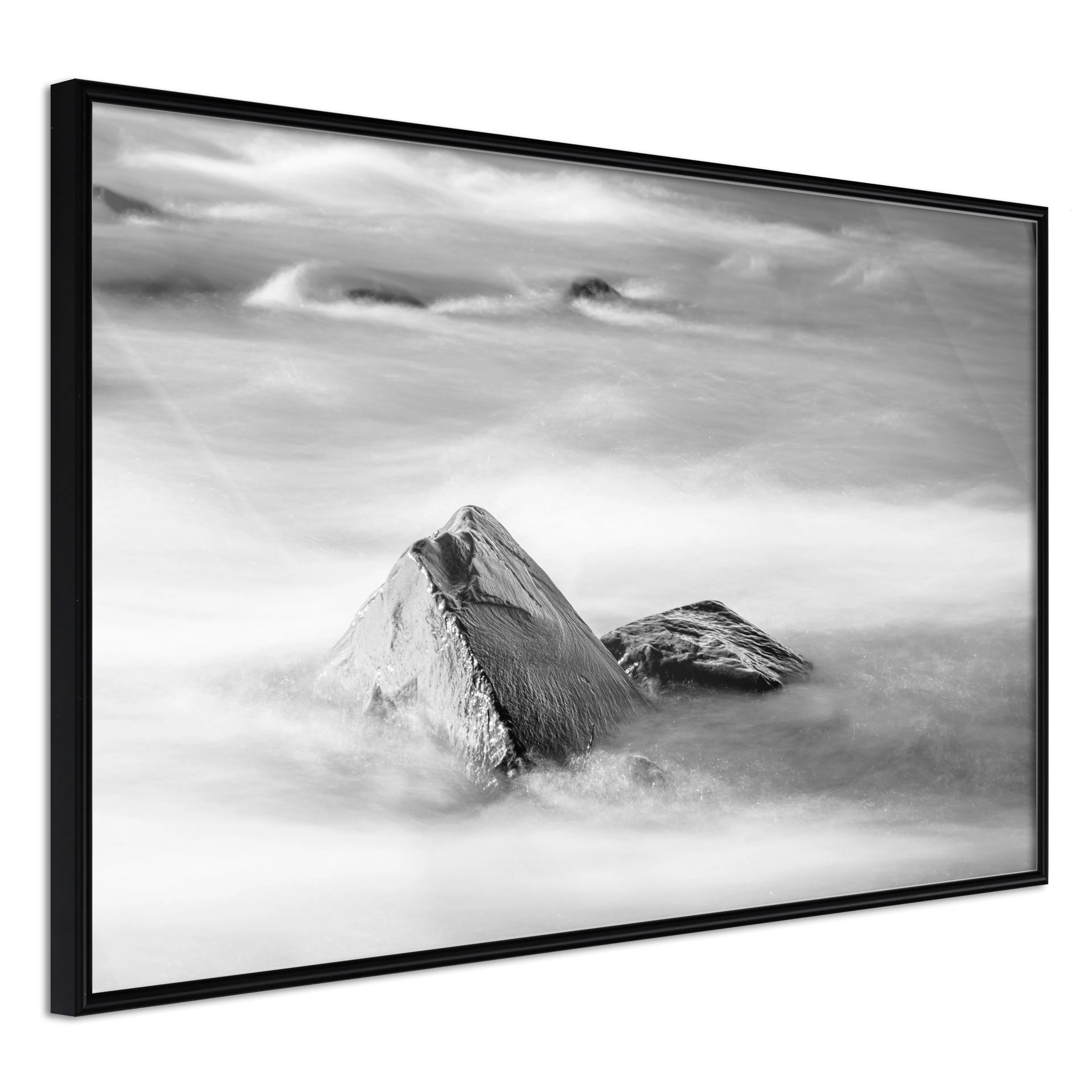 Affisch - Stone in Water [Poster] 30x20 Svart ram, 30x20 cm