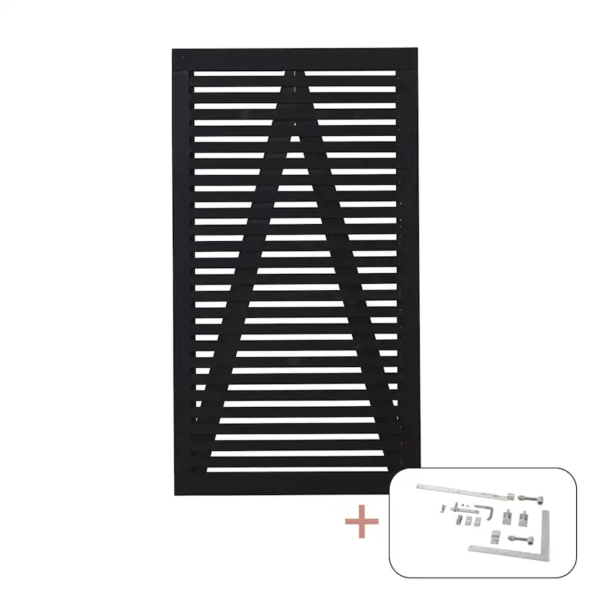 Svart RAL 9005, 100x180 cm
