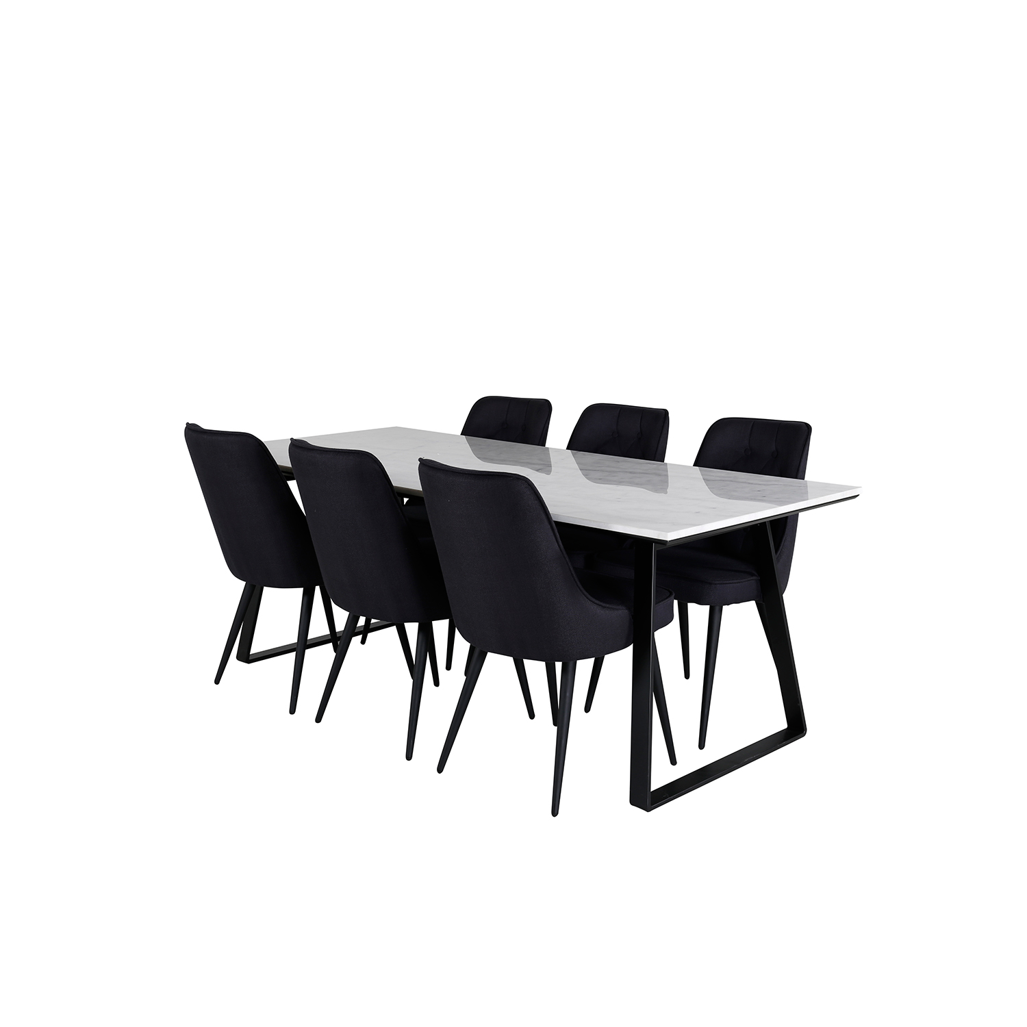 Matgrupp Venture Home Estelle med 6 Vera Stolar PolyEstelletyg