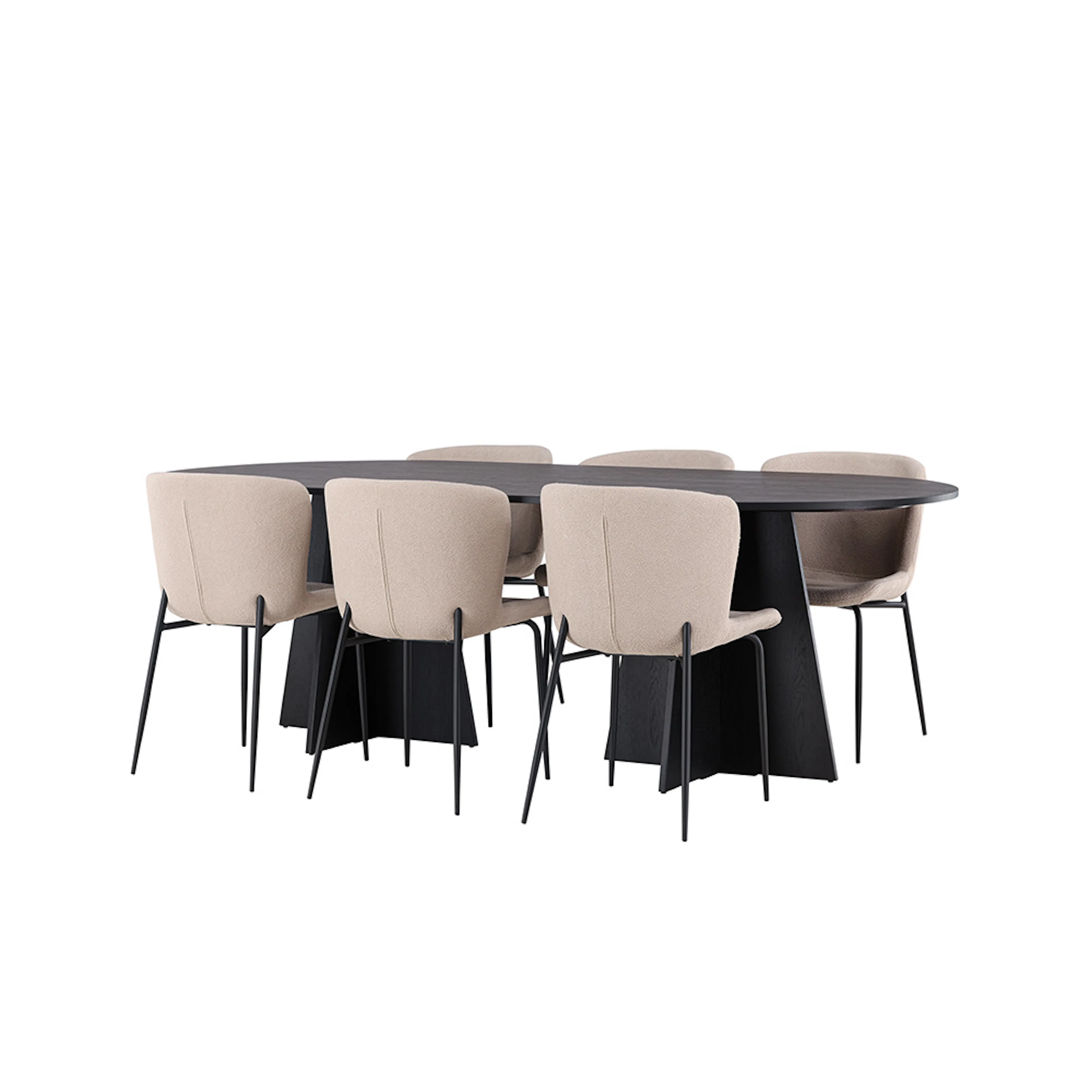 Svart/Beige