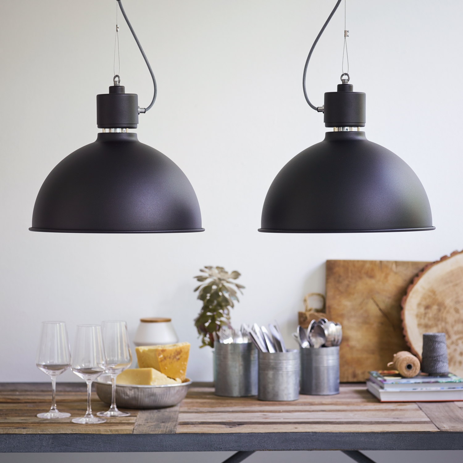 Taklampa Belid Magnum Pendel D380 mm E27 med Vajer