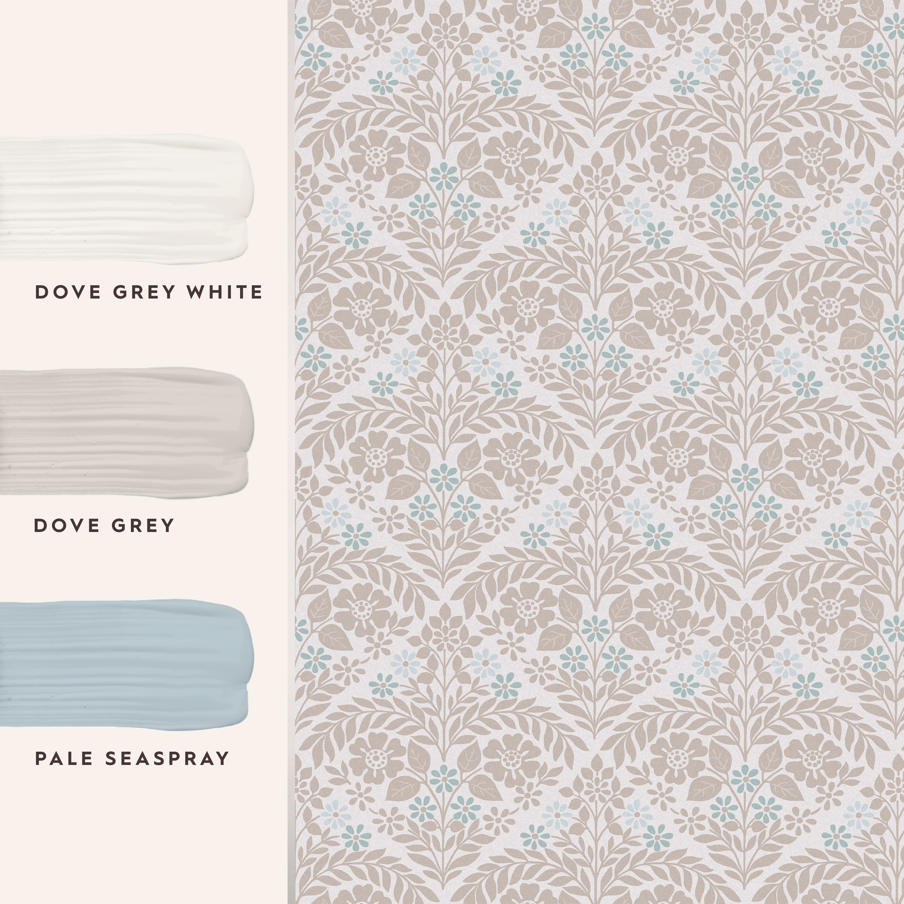 Tapet Laura Ashley Margam Dove Grå 118490