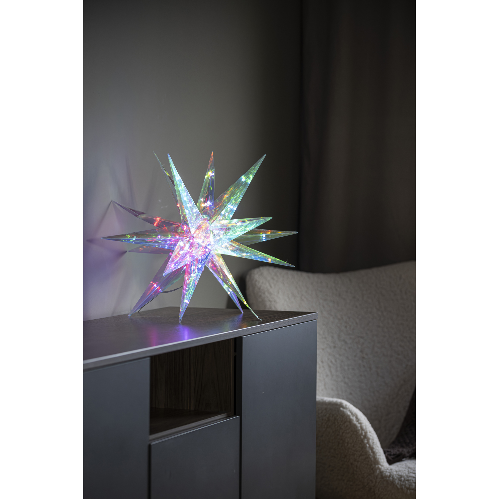 Dekorationsbelysning Gnosjö Konstsmide 3D-Stjärna 45 cm