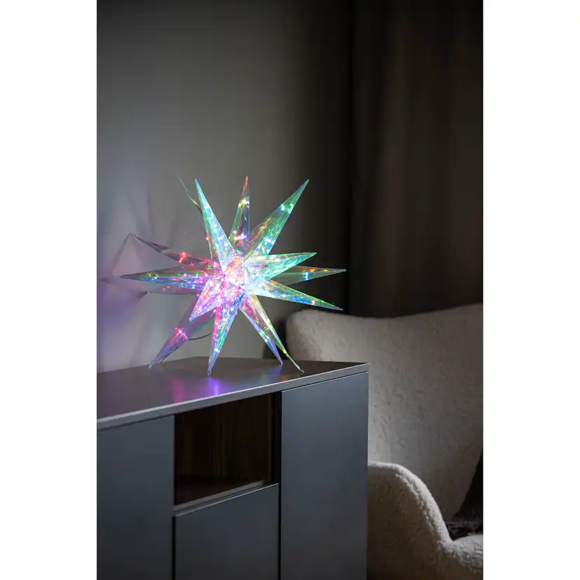 Dekorationsbelysning Gnosjö Konstsmide 3D-Stjärna 45 cm