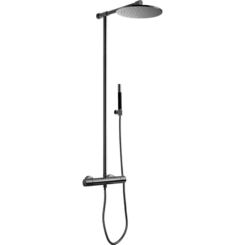 Takduschset TVM300-150 Brushed Black Chrome Borstad Black Chrome, 150 cc