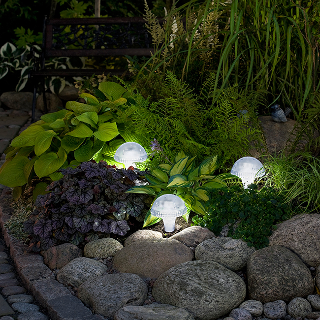 Solcellslampa Gnosjö Konstsmide Assisi LED Svamp