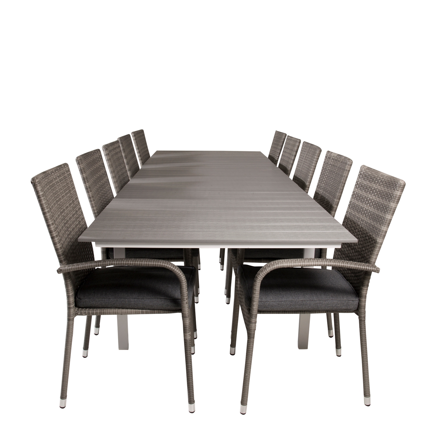 Matgrupp Venture Home Lova 224/324 med 10 Asta Karmstolar