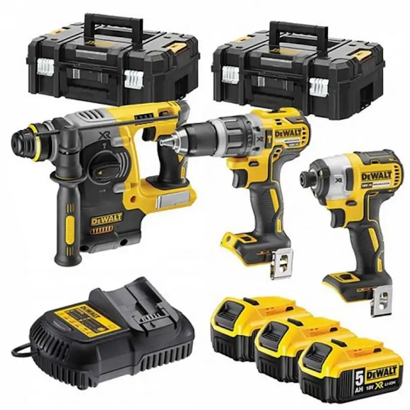Kombikit DeWalt DCK368P3T 18V 3x5 Ah Tstak