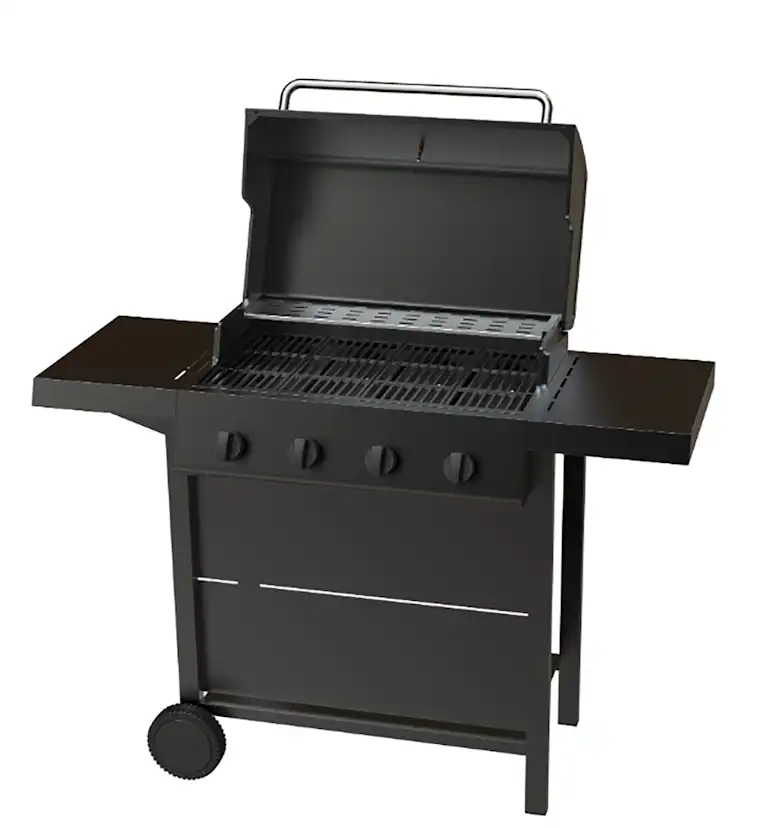 Gasolgrill Dose Barbeque 4 Brännare Svart