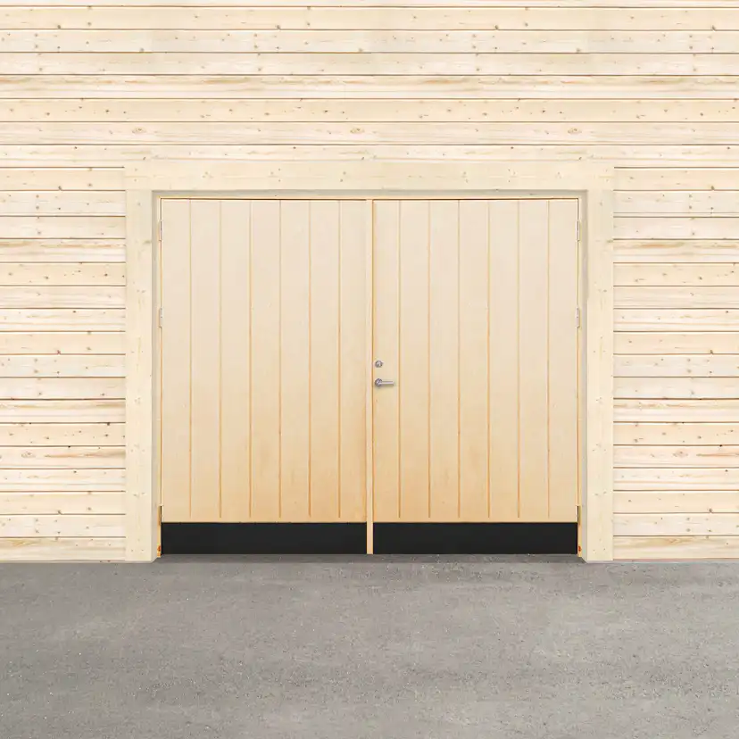 Garageport Sveadörren Kall Obehandlad