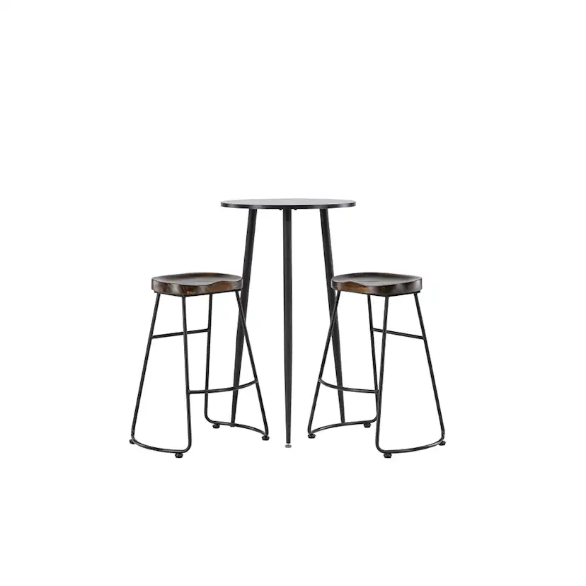 Matgrupp Venture Home Plaza Ø60 cm med 2 st Ozark stolar