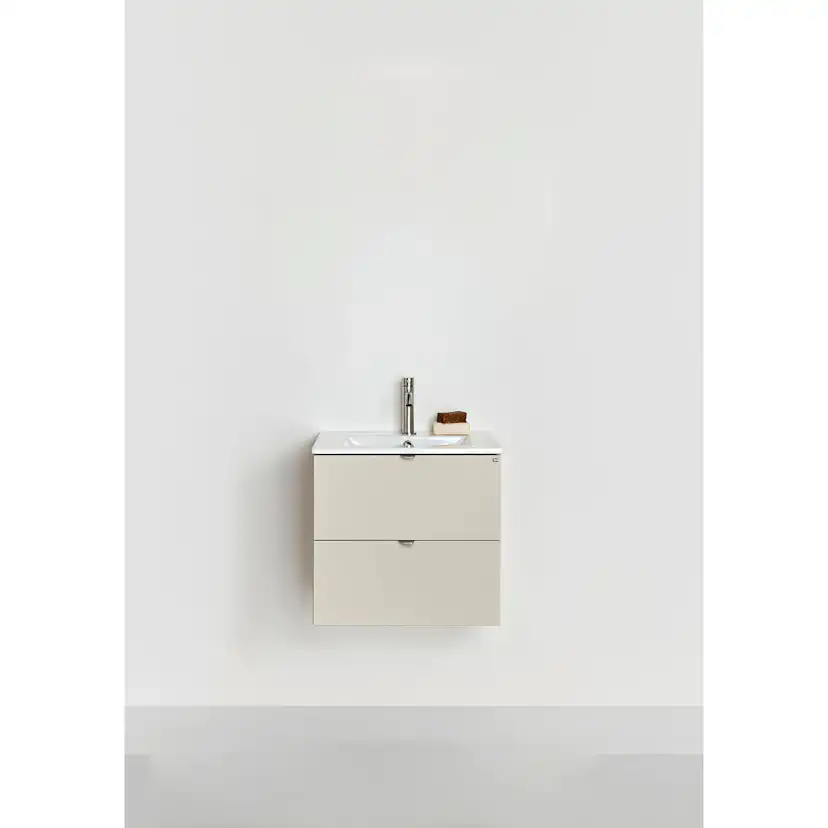 Tvättställsskåp Hafa Go 2 Lådor Beige