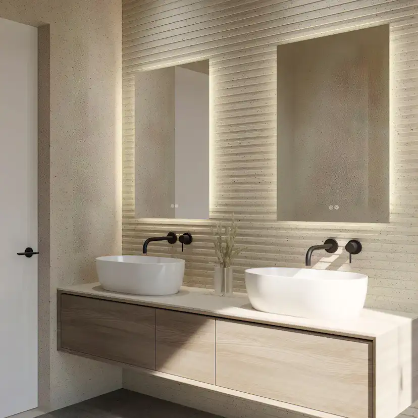 Badrumsspegel Imfri LED 60x80 cm Tenfors Verona B: 600 mm