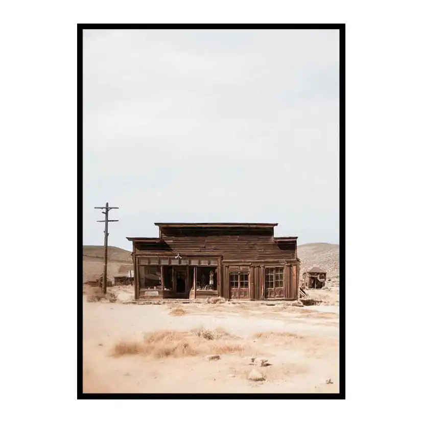Poster Gallerix Wooden House In Desert