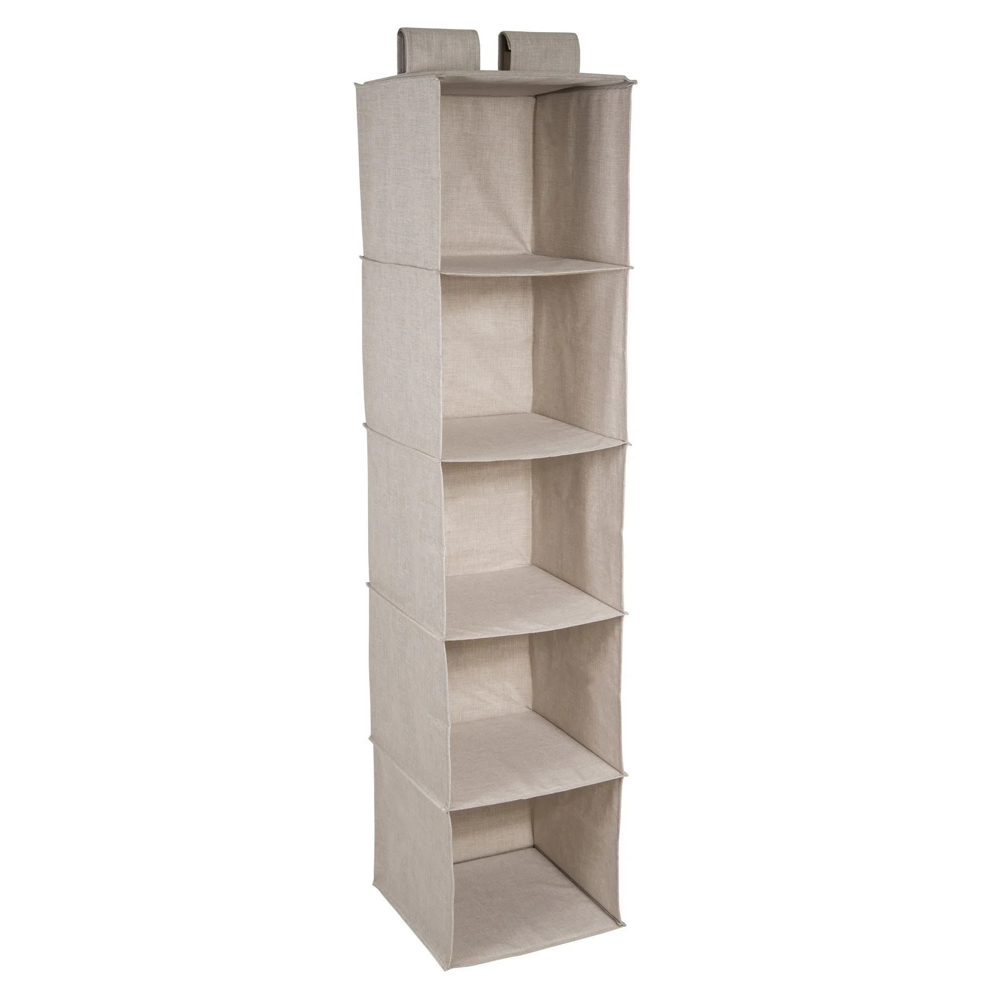 Hanging closet organizer beige Beige