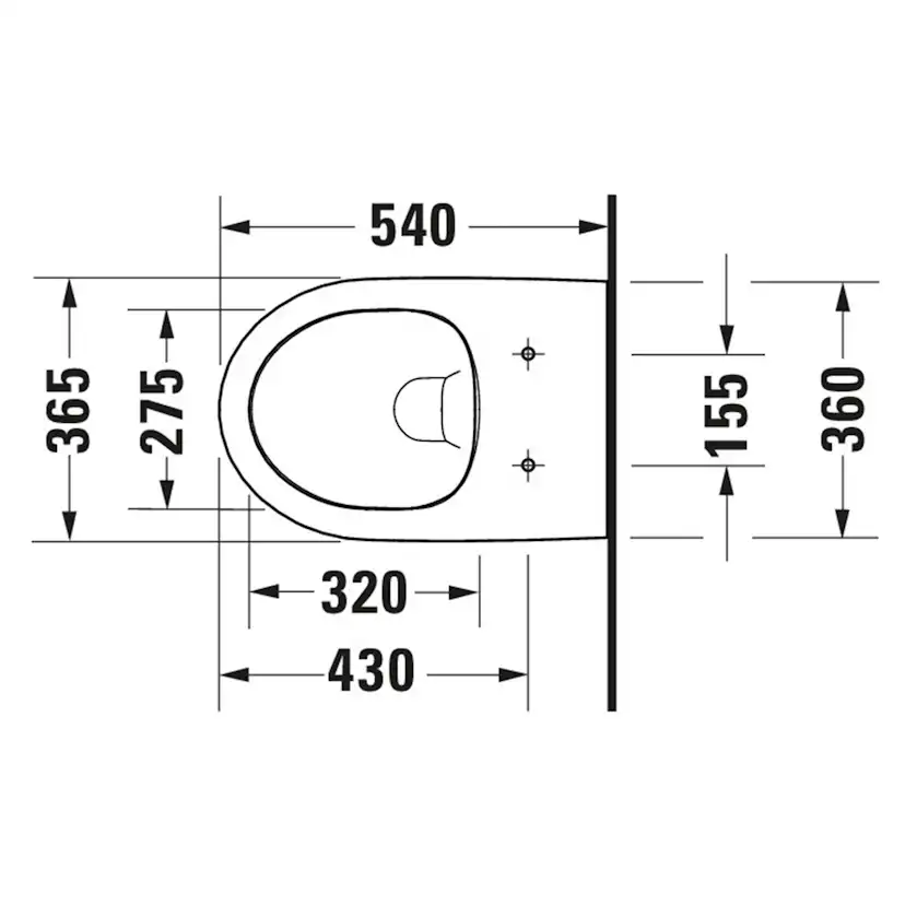 Vägghängd Toalettstol Duravit No.1 Rimless