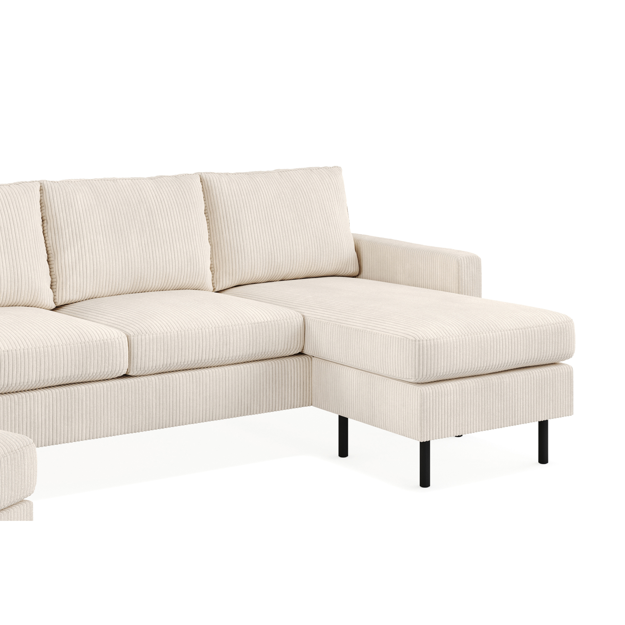 Soffgrupp Scandinavian Choice Peppe 3-sits Vändbar Divan med Fåtölj och Fotpall