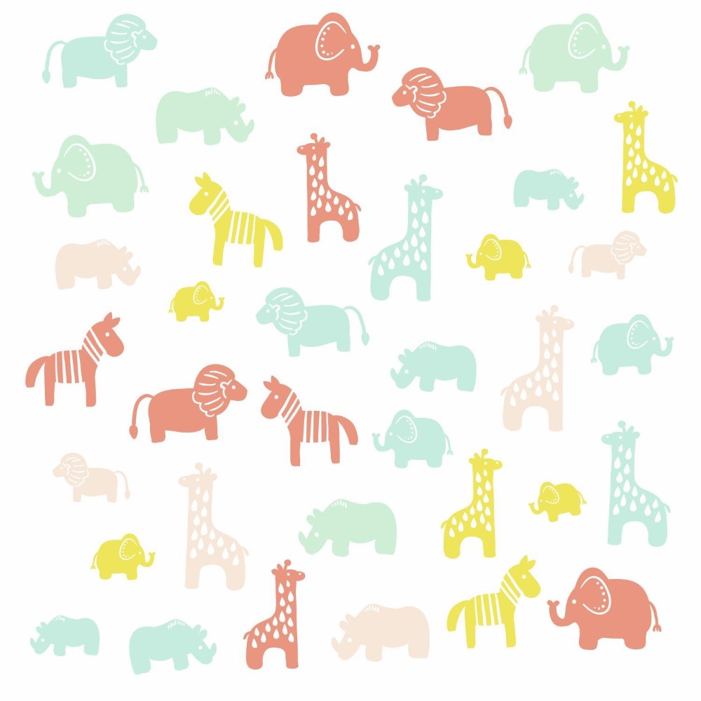 Väggdekor RoomMates Animal Silhouette