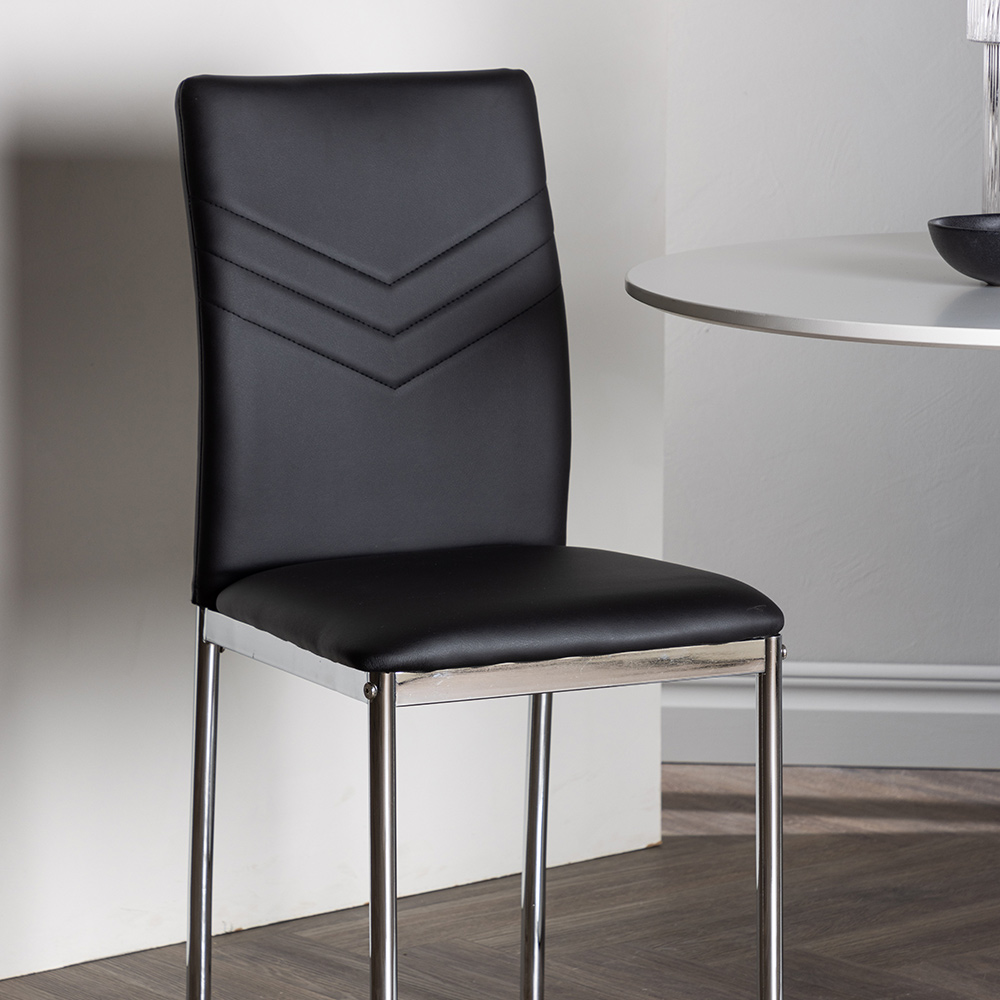 Matgrupp Venture Home Hamden Ø80 cm med 2 st Lily stolar