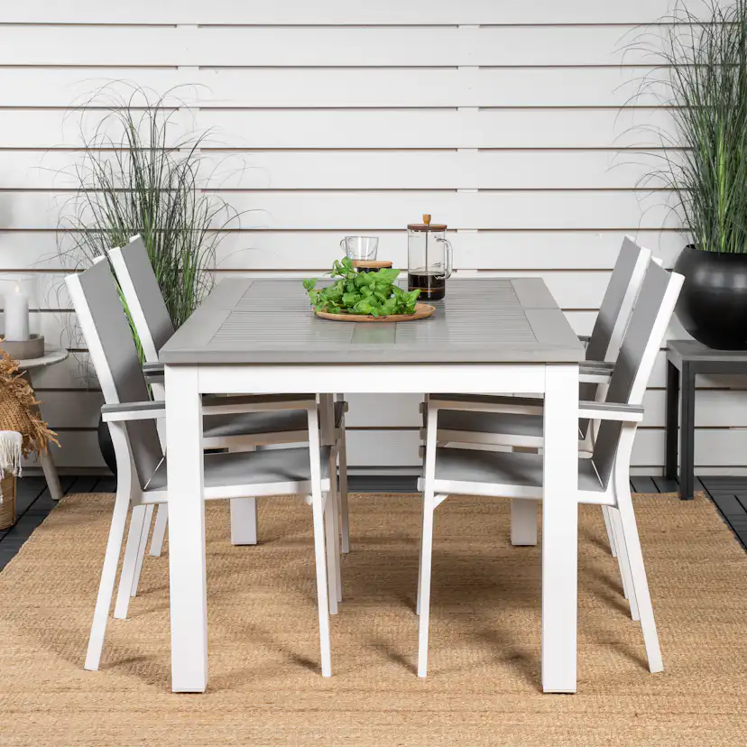 Matgrupp Venture Home Aleyna 160/240 med 4 Pincy Stolar