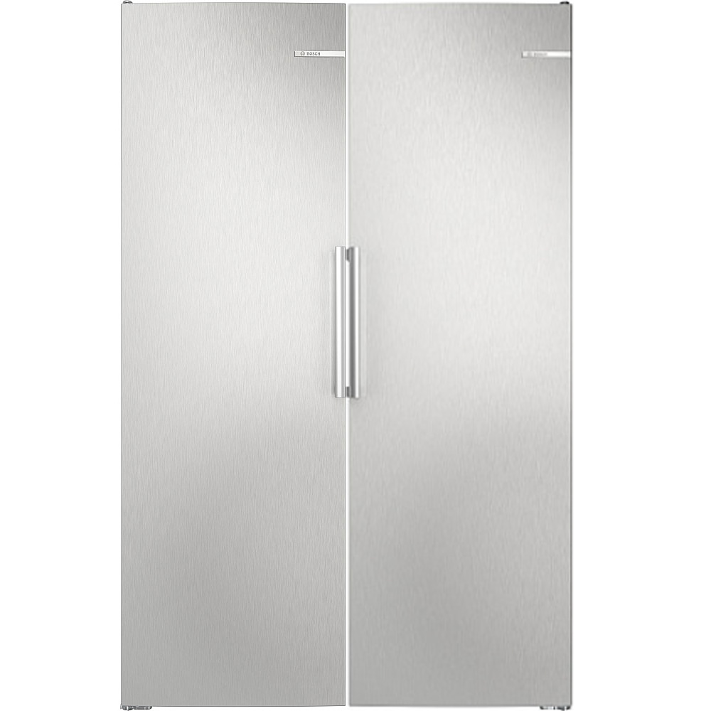 Kyl & Fryspaket Bosch Serie 4 KSN36VLCG + GSN36VLCG Inox 186 cm – VitaFresh & NoFrost XXL