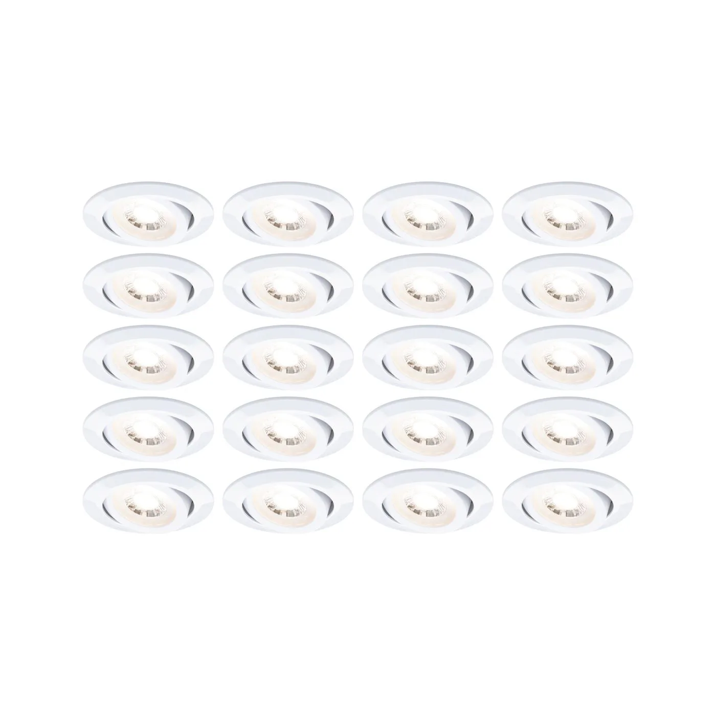 Downlight Paulmann FixedLED Swivelling 20-pack, Nej
