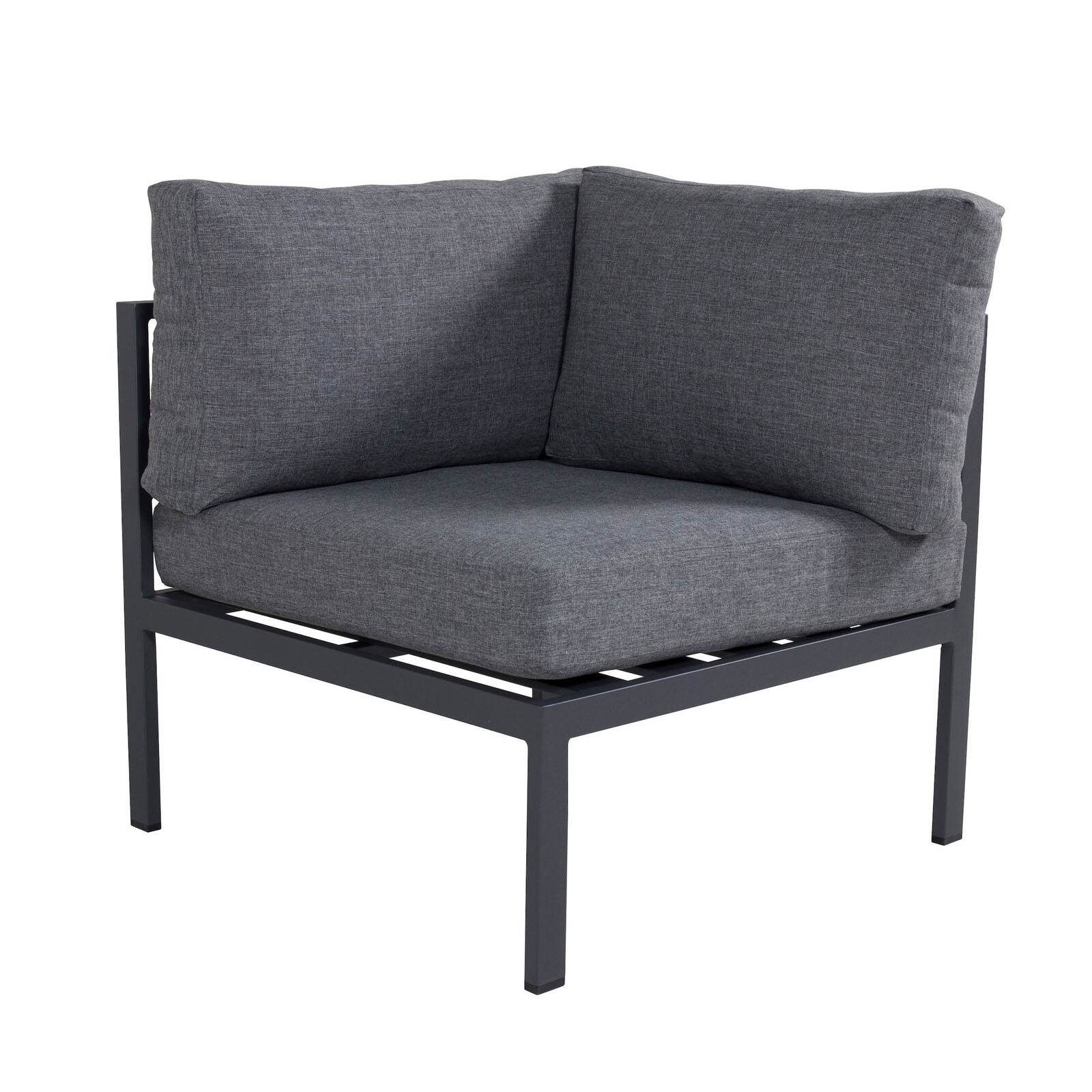 Copacabana Corner Part - Black Alu / Grey Cushion Black Alu / Grey Cushion