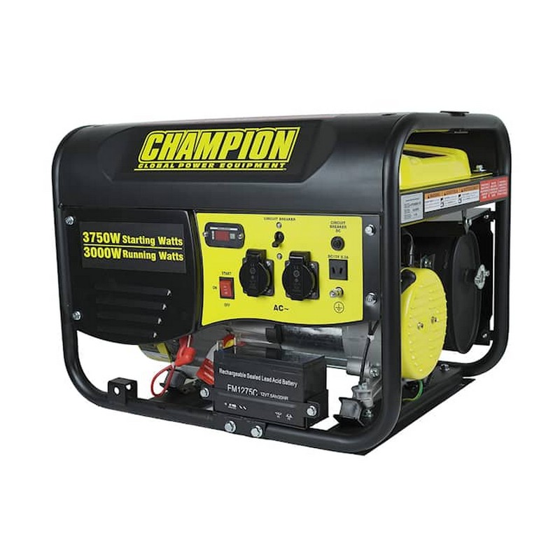 Elverk Champion Generators CPG4000E1 3,5kW 1-fas Bensin