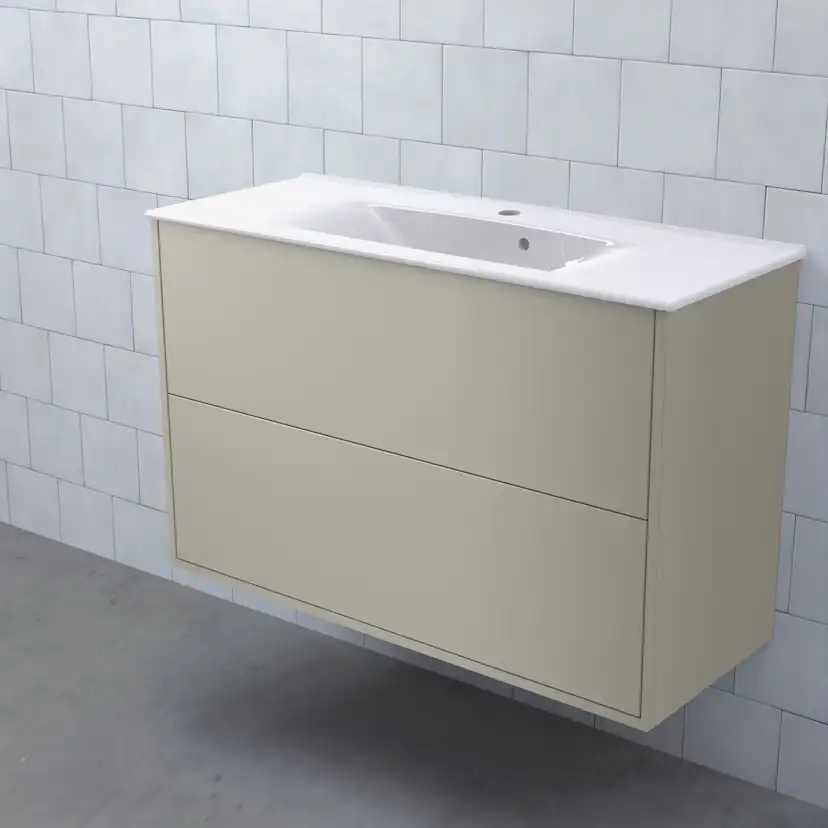 MEJDA Kommod Hög 90-35 Slät Sand BxHXD: 898x572x365 mm, Slät Sand