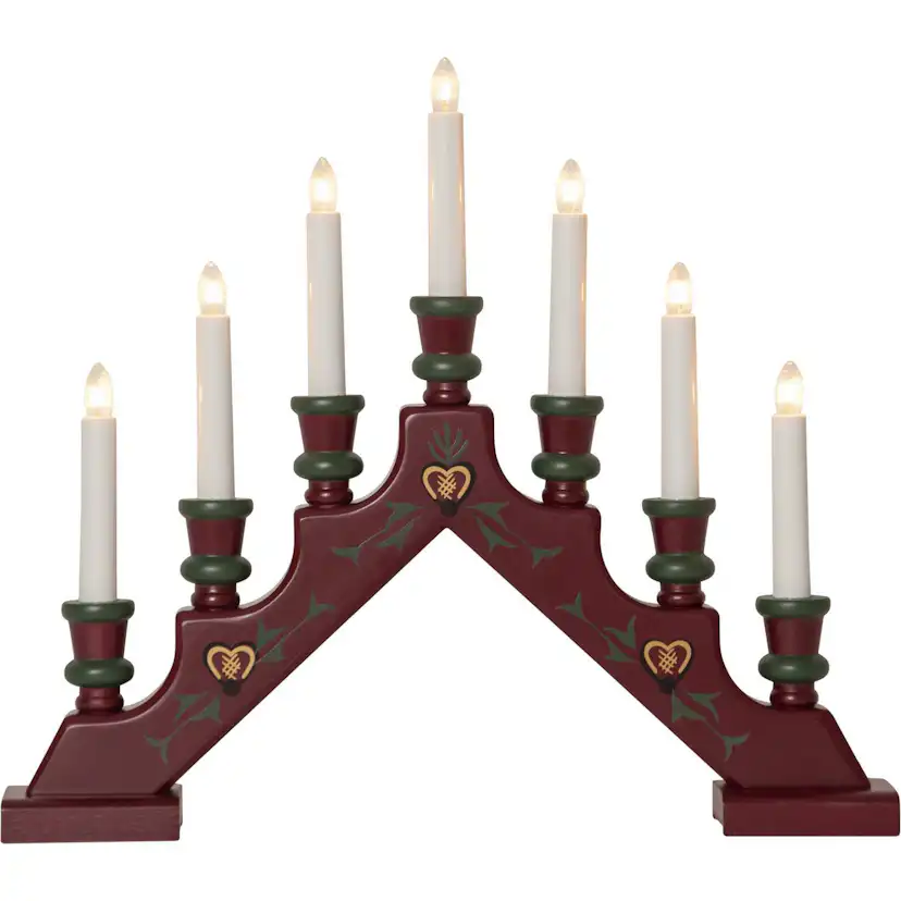Adventsljusstake Star Trading Sara Traditionell 7 Ljus