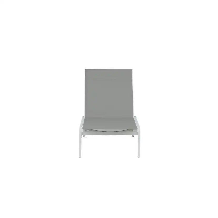 Ramos Sun Lounge, White, Grey, Aluminium, Textilene Vit
