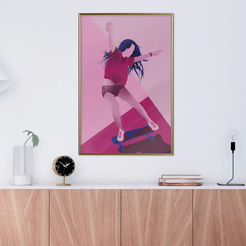 Poster Artgeist Affisch Powerslide
