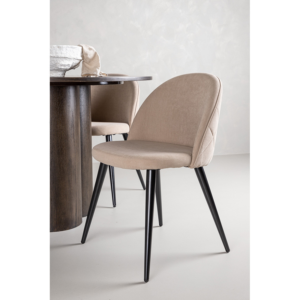 Matgrupp Venture Home Olivia med 4 Velvet Stitches Stolar